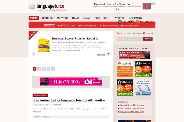 languagejuice.com site used Languagejuice