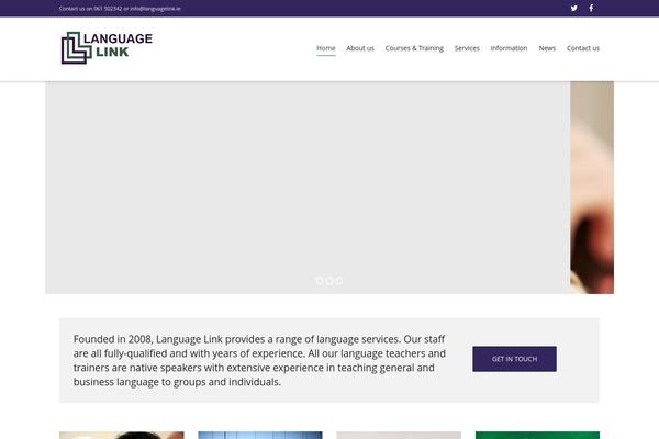 languagelink.ie site used Langauge