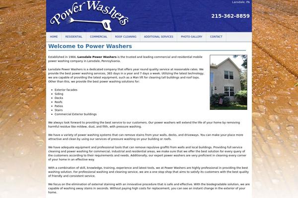 Power theme site design template sample