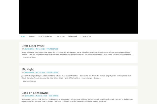 Parabola theme site design template sample