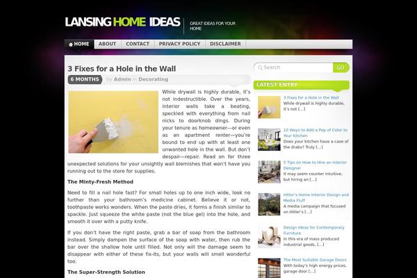 WordPress website example screenshot