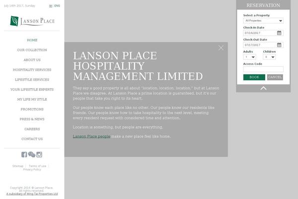 lansonplace.com site used Lanson-corporate