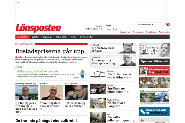 lansposten.se site used Sveagruppentidning