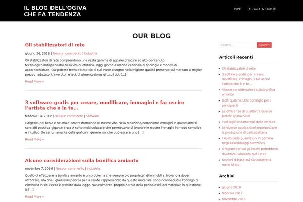 laogiva.com site used Stripes and Blue