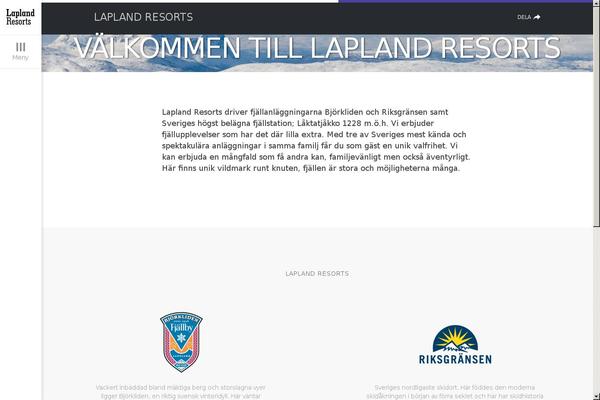 laplandresorts.se site used Laplandresorts