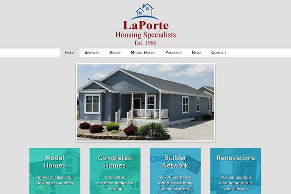 laportehousing.com site used Homebuilder