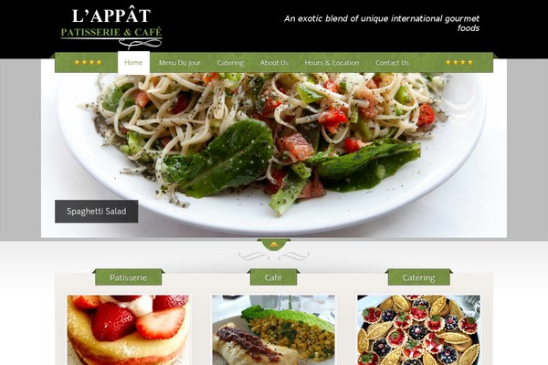 The Restaurant theme site design template sample