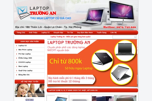laptophaiphong.vn site used Raothue