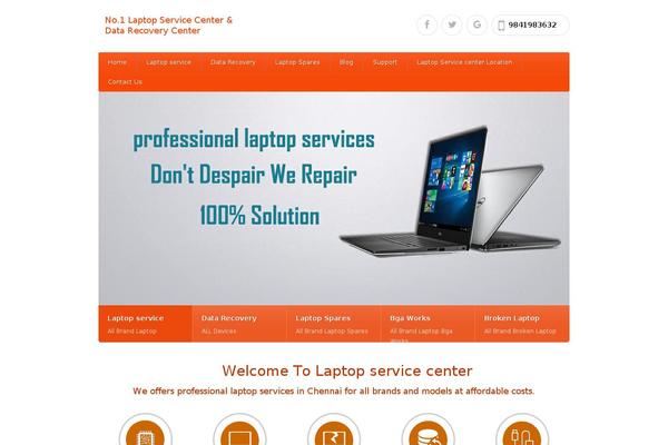 laptopservicechennai.co.in site used Metrodir-theme