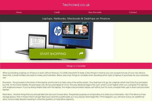 laptopsonfinance.org.uk site used application