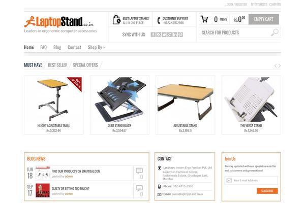 laptopstand.co.in site used Fluent