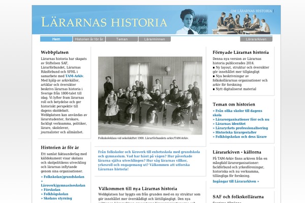 lararnashistoria.se site used Lararnashistoria