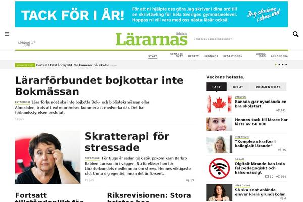 lararnasnyheter.se site used Lararnastidningar