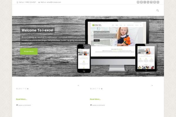 i-excel theme site design template sample
