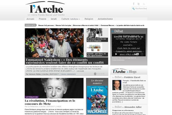 larchemag.fr site used Arche