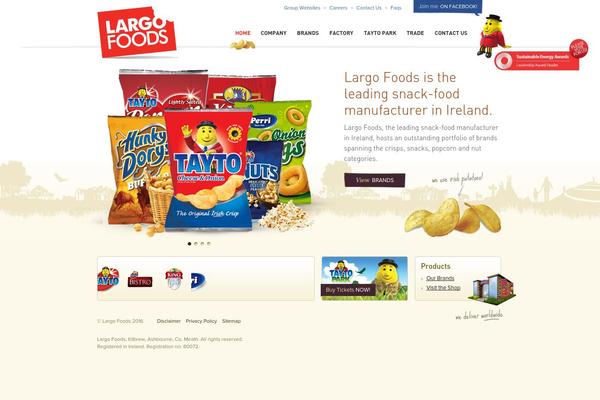 largofoods.ie site used Largo