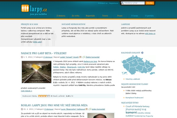 larpy.cz site used Larpy-cz
