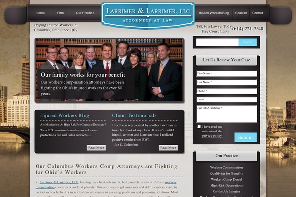 larrimer.com site used Larrimer-responsive