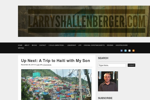 larryshallenberger.com site used Standardtheme