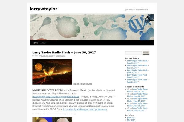 larrywtaylor.org site used Twenty Ten
