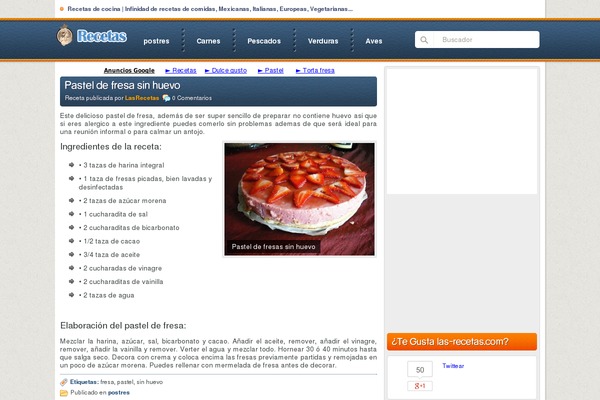 las-recetas.com site used Meganavy