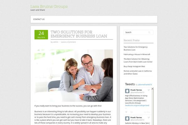 Contango theme site design template sample