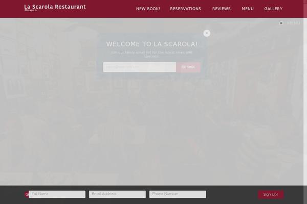 lascarola.com site used Objex-the-venue