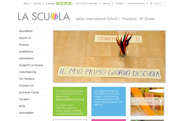 lascuolasf.org site used Iis