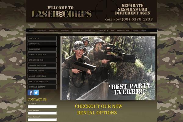 lasercorps.com.au site used Lasercorps