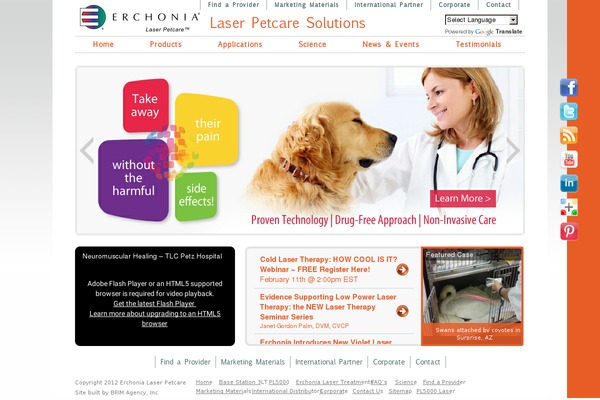 laserpetcare.com site used Erchoniavet