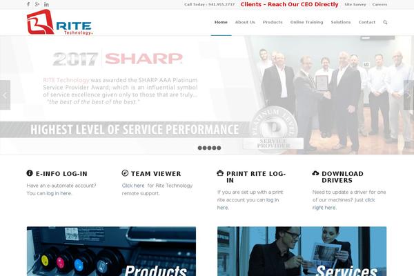 WordPress website example screenshot