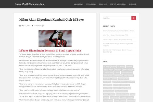 WordPress website example screenshot