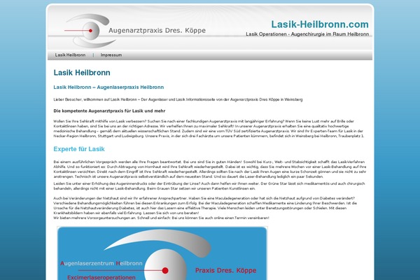 lasik-heilbronn.com site used Koeppetempartx