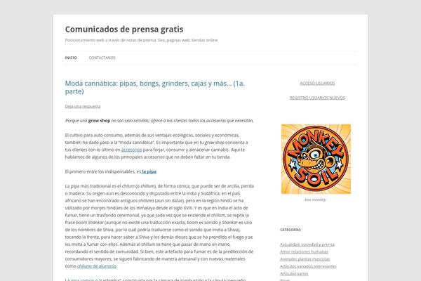 WordPress website example screenshot