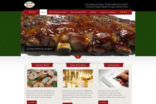 The Restaurant theme site design template sample