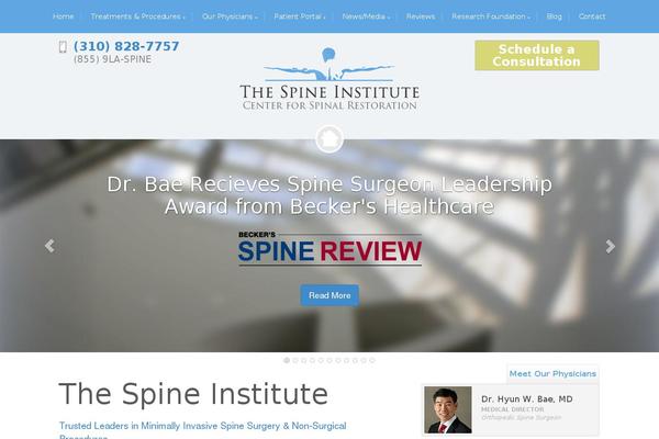 laspine.com site used Thespineinstitute