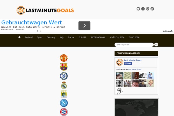 lastminutegoals.org site used Dw_focus_1.0.9_theme_child