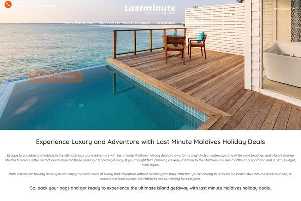 lastminutemaldives.com site used Bookyourtravel-child