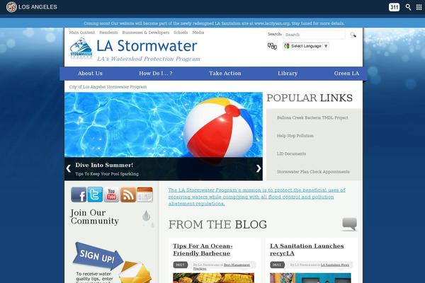 stormwater WordPress theme, websites list used stormwater theme stormwater theme websites examples