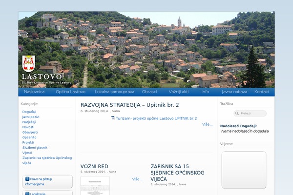 lastovo.hr site used Lastovo
