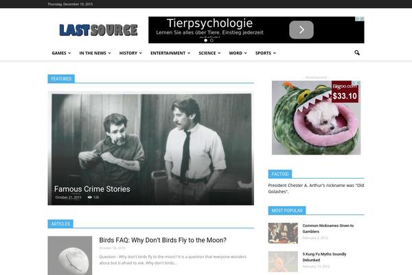 Newspaper theme site design template sample