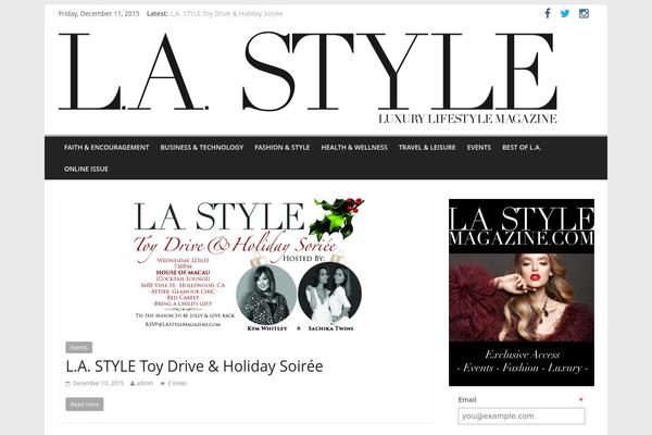 lastylemagazine.com site used Colormag-pro