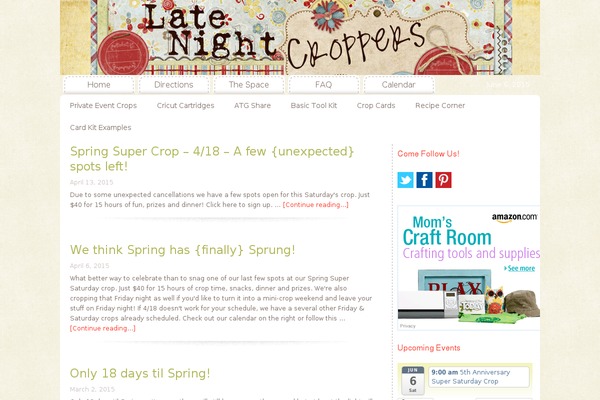 latenightcroppers.com site used Craftiness Child Theme