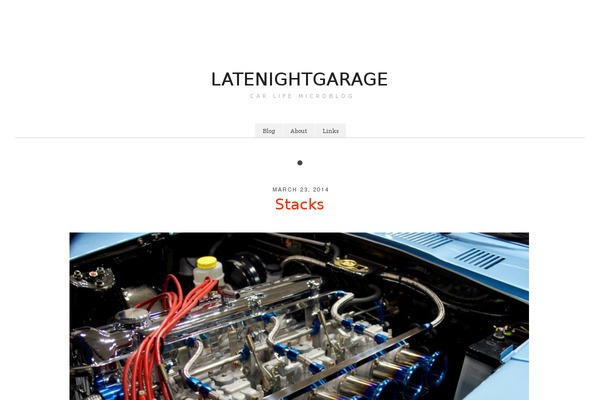 latenightgarage.com site used Wp_magnifique