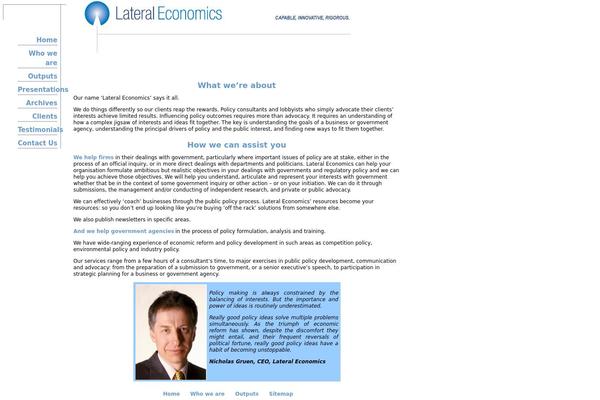 lateraleconomics.com.au site used Lateral