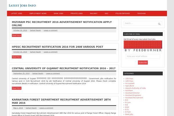 WordPress website example screenshot