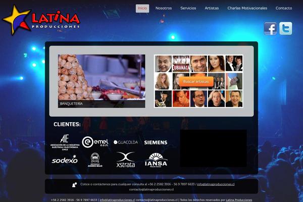 latinaproducciones.cl site used Latina