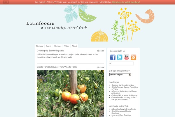 latinfoodie.com site used Zen Garden