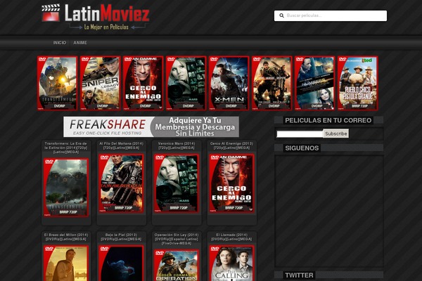 latinmoviez.com site used Theme123
