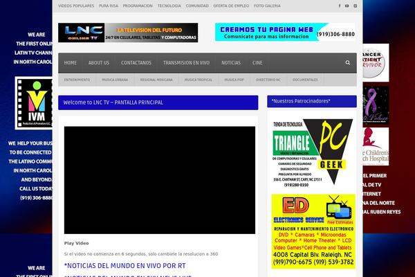 latinosnc.com site used Videomag-theme